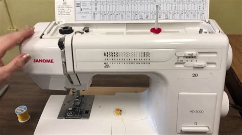 threading  janome sewing machine youtube