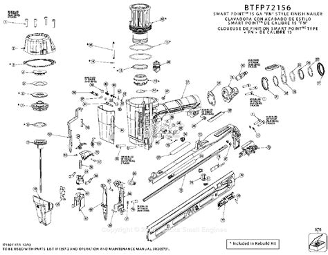 bostitch btfp parts diagram  nailer