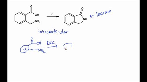 intramolecular reaction  carboxylic acid  amide youtube