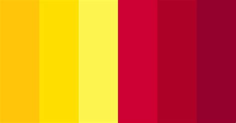 Yellow And Crimson Color Scheme Red
