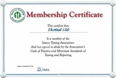 club membership certificate sample certificate