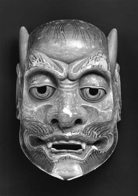 mask   yakan type noh mask mask colombian art