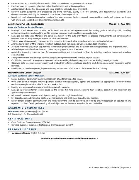 customer service manager resume examples template  job winning tips