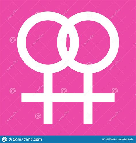 lesbian symbol in pink color background lesbian sexual orientation