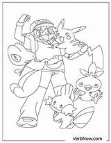 Pikachu Verbnow sketch template