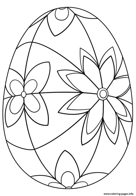 detailed easter egg coloring page printable