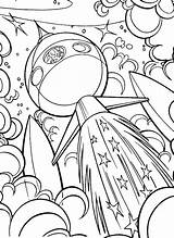 Space Coloring Pages Adults Getcolorings Printable sketch template