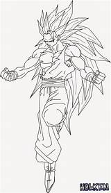 Coloring Pages Goku Ssj4 Colouring Face Sketch Template Comments sketch template
