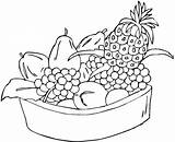 Bowl Fruits Netart sketch template