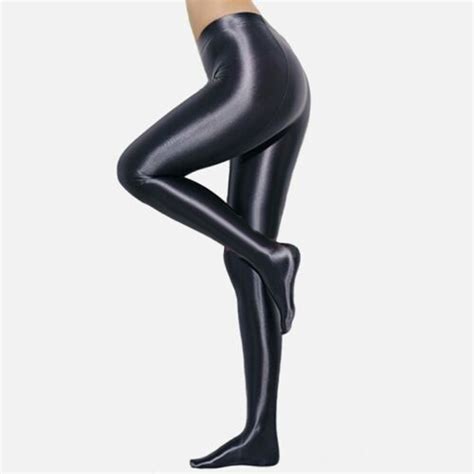 sexy stockings men s satin glossy tights clothes opaque shiny pantyhose