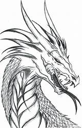 Dragon Drawing Coloring Pages Mythical Evil Dragons Outline Creative Realistic Neon Head Scary Drawings Tattoo Creature Outlines Designs Getcolorings Getdrawings sketch template