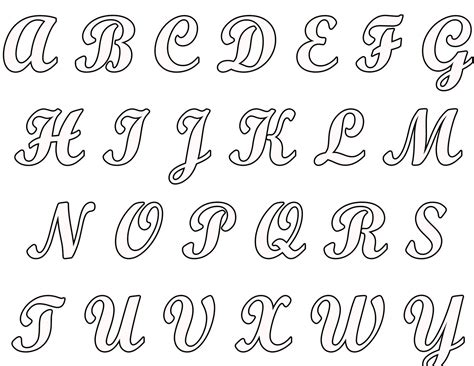 moldes de letras inscricao letras  alfabeto