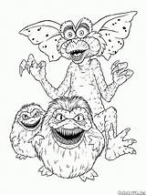 Coloring Gremlins Colorkid Pages Father sketch template