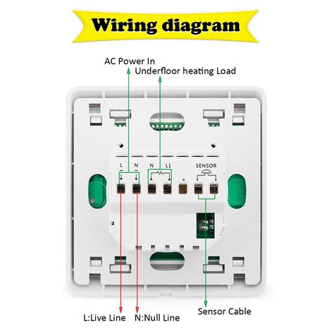 diagram wiring diagram  underfloor heating thermostat mydiagramonline