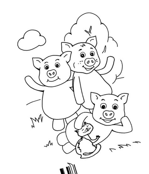 pigs coloring pages  childrens printable