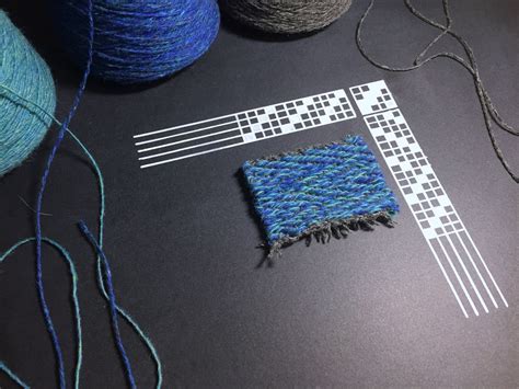 read  weaving draft     warped fibers