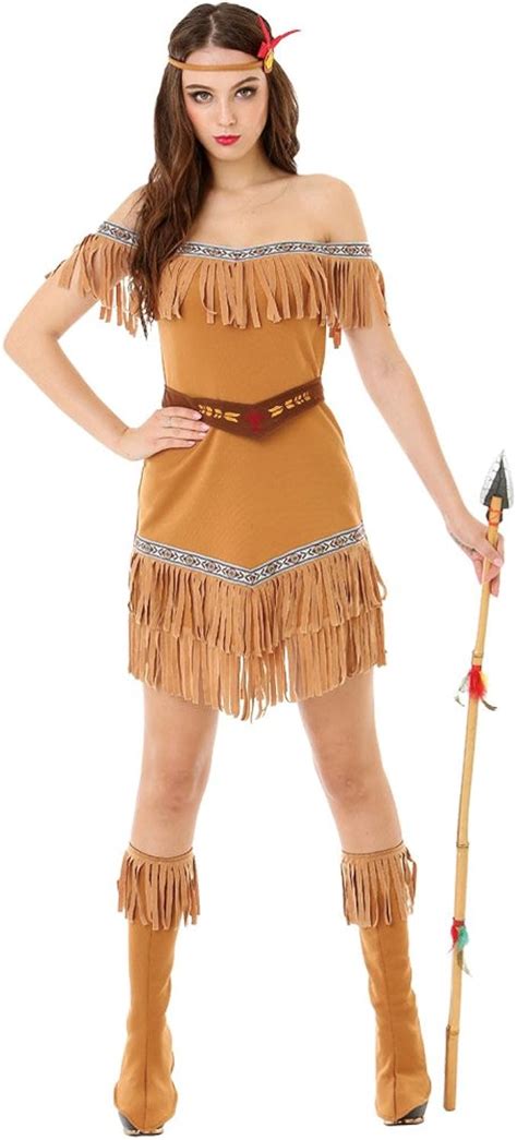 Hide Huntress Women S Halloween Costume Tribal Native American Indian