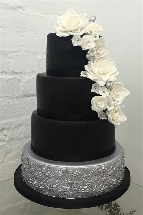 Black And White Wedding Cakes: 30 Cake Ideas For Your Big
