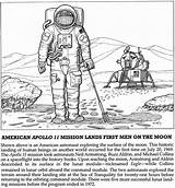Moon Coloring Landing Pages Apollo Neil Armstrong Educators Early Resources Kids Astronauts Childhood Experiences Outdoors Nasa Sun Stars Publications Dover sketch template