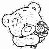 Teddy Coloring Pages Bears Print Bear Color Girls sketch template