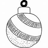 Bauble Coloring sketch template