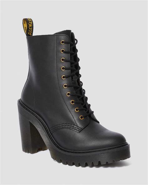 kendra womens leather heeled boots dr martens official