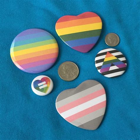 bisexual bi pride flag pin badge pinback button 1 pin etsy