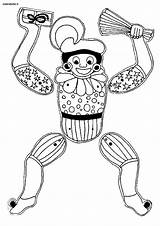 Burattini Pantin Coloriage Carnaval Trekpop Pantins Piet Puppets Colorier Disegno Marionet Colorare Activite Knutselen Tekening Enfant Stampa στο νηπιαγωγειο Chiffre sketch template