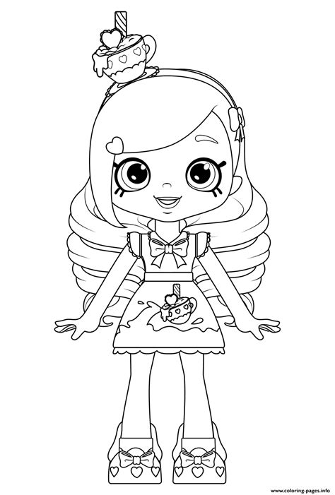 kirstea shoppies doll coloring pages printable