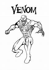Venom Pintar Mewarnai Carnage Rincondibujos Navegación Rincon Superhéroes sketch template