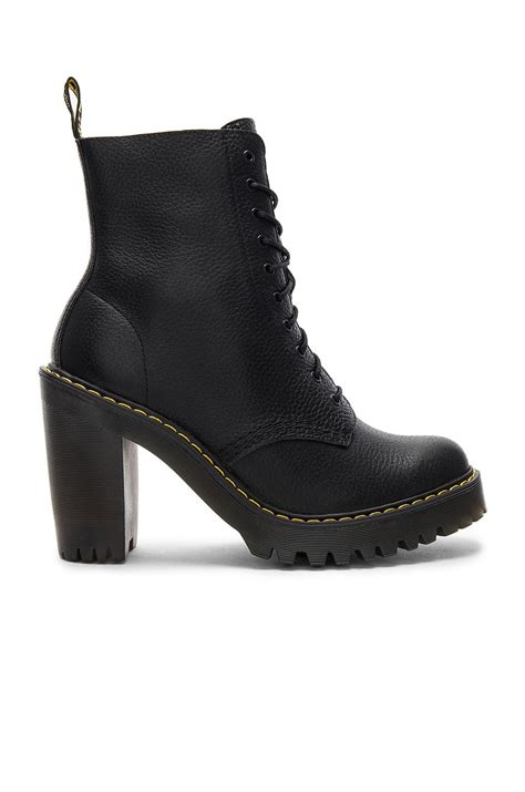 dr martens kendra boot  black revolve boots high heel boots shoes