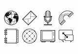 Vector Icon Communication Vecteezy Address Book Icons sketch template