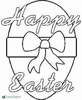 Coloring Easter Pages Happy sketch template