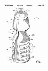 Patents Patent Bottle Drawing Sports Storage sketch template