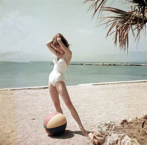 beautiful color photographs of 19 year old brigitte bardot