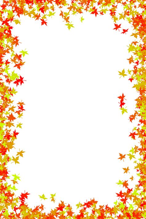 Fall Leaves Clip Art Border