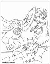 Batman Verbnow Wonderwoman Superman sketch template