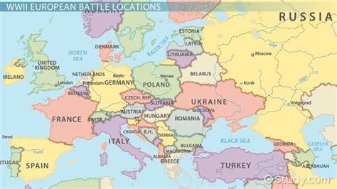 world war ii  europe battles map pushback video lesson transcript studycom
