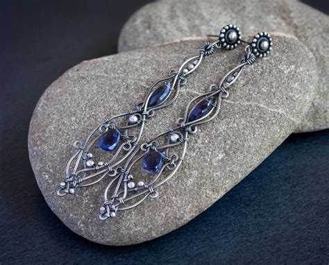 elegant wire wrapped earrings tutorials earrings  erin  beading gem