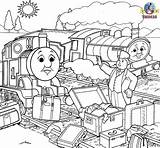Thomas Coloring Pages Train Friends Printable Kids Birthday Engine Tank Book Happy Colouring Douglas Donald Coloringpagesfortoddlers Carrol Scottish James Trains sketch template