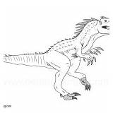 Indoraptor Coloring Pages Jurassic Related Posts sketch template