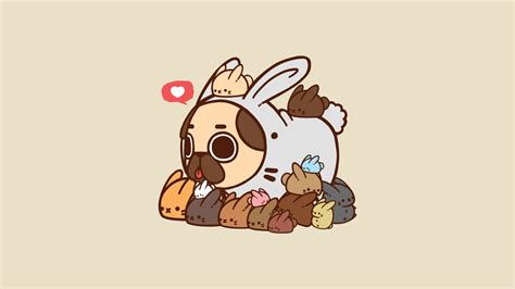 comics puglie pug hd wallpaper