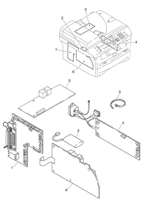 brother mfc  parts list  illustrated parts diagrams