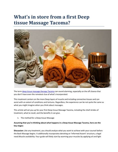 ppt what s in store from a first deep tissue massage tacoma