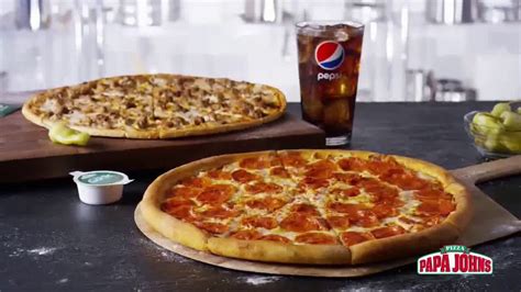 Papa John´s Medium 1 Topping Pizza Better Ad Commercial