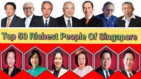 top  richest people  singapore year   singapores