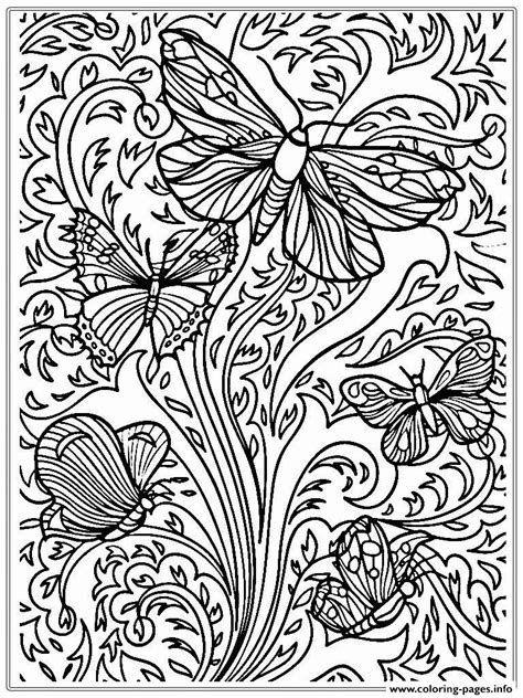 print  printable adult butterfly sheet coloring pages