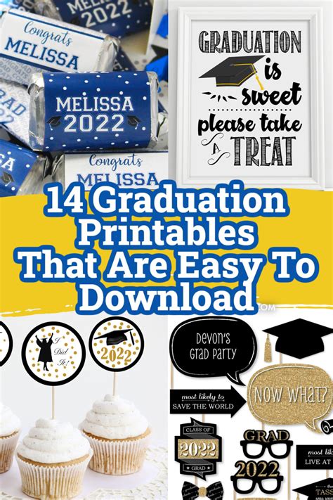 graduation party printable toppers