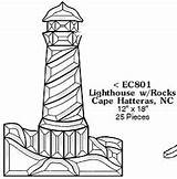 Coloring Lighthouse Hatteras Cape Template Pages sketch template