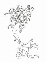 Winx Coloring Mermaid Pages Bloom Club Deviantart Print Coloringtop sketch template